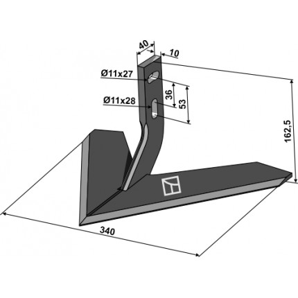 Стрельчатая лапа 340мм