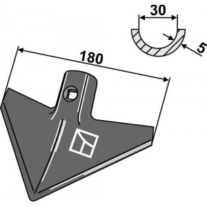 Лапа треугольная 180 мм