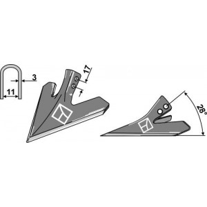 Пропашная лапа