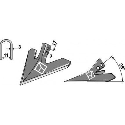 Пропашная лапа