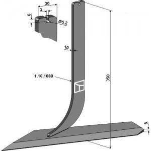 Cтойка с лапой - левое изготовление