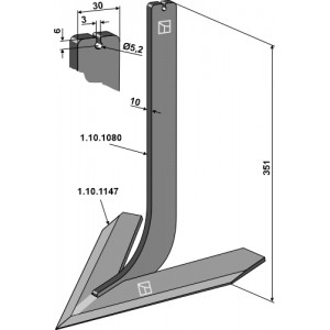 Cтойка с лапой 260 мм