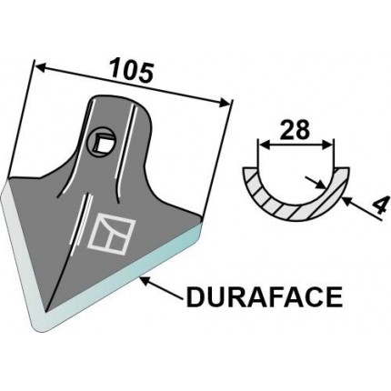 Лапа 105x4 - DURAFACE