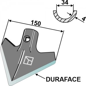 Лапа 150x4 - DURAFACE