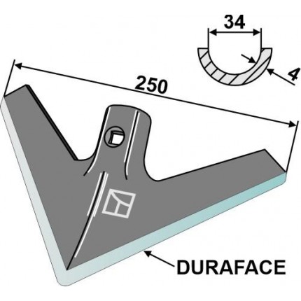Лапа 250 мм - DURAFACE