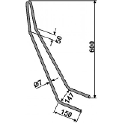 Зуб сетчатой бороны