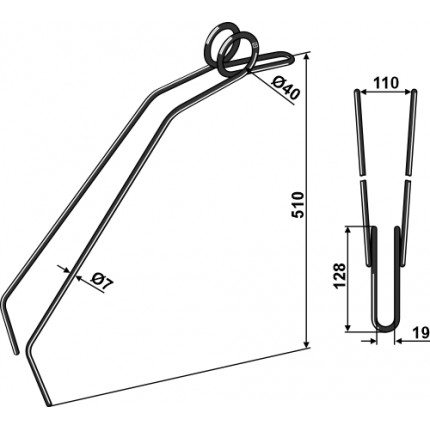 Зуб сетчатой бороны