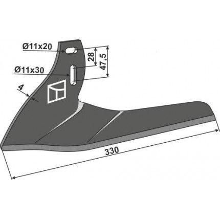Угловая лапа, правая