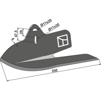 Угловая лапа, правая