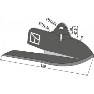 Угловая лапа, левая