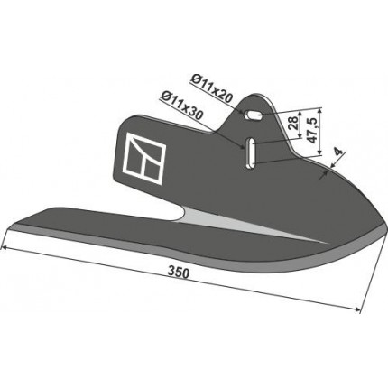 Угловая лапа, левая