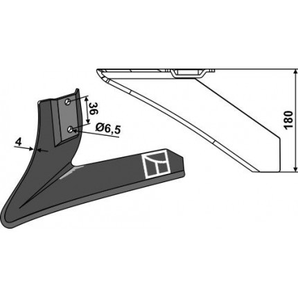 Угловой нож левый