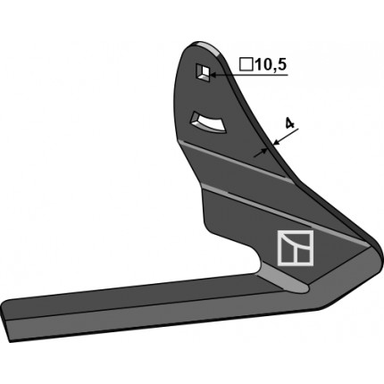 Угловой нож - правый