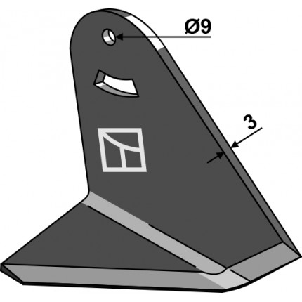 Угловой нож - правый