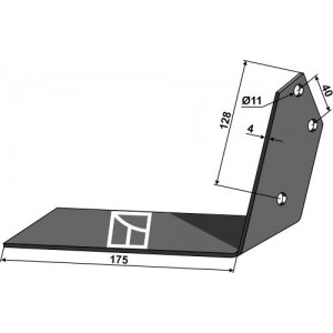 Угловой нож - левый