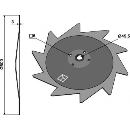 Диск для защиты растений - левый