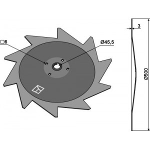 Диск для защиты растений - правый