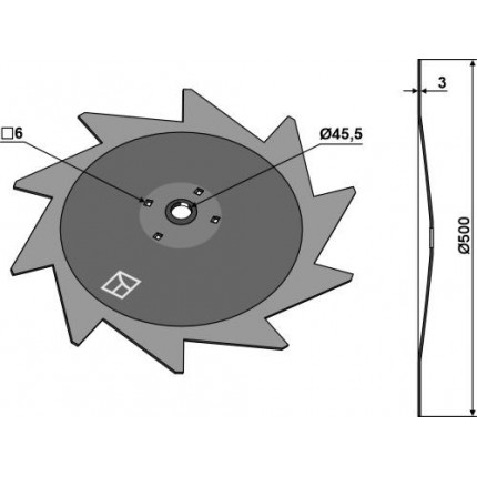 Диск для защиты растений - правый