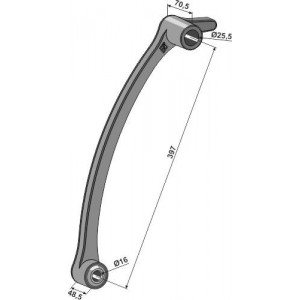 Рукоять роликовой бороны короткая с короткой втулкой