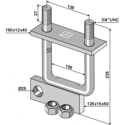 Стремянка с пластиной