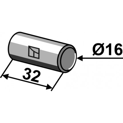 Цилиндрический штифт Ø16