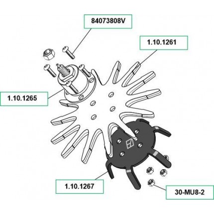 Приводная звезда для игольчатого колеса Ø310мм