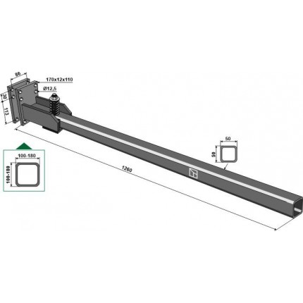 Держатель поперечного элемента для игольчатого колеса