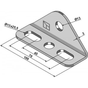 Держатель для торсионной бороны