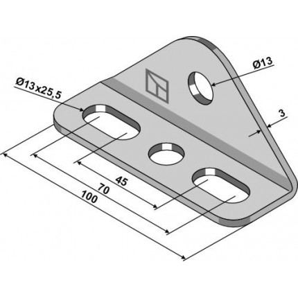 Держатель для торсионной бороны