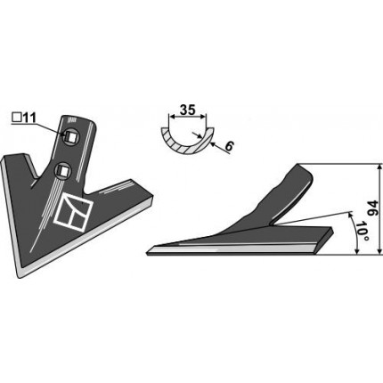Лапа стрельчатая