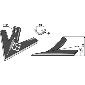 Лапа стрельчатая