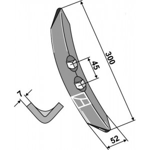 Лапа 300х50 мм