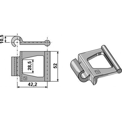 Стальная шарнирная цепь