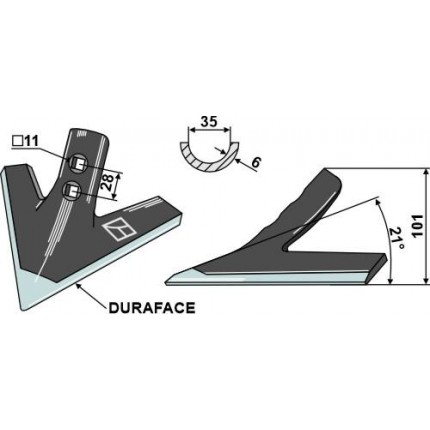 Лапа стрельчатая - DURAFACE