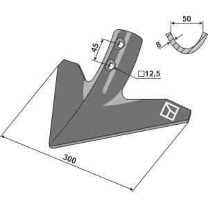 Стрельчатая лапа 300мм