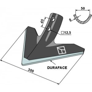 Стрельчатая лапа 300мм- DURAFACE