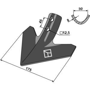 Лапа стрельчатая 175мм