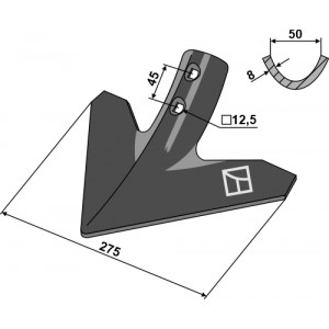 Стрельчатая лапа 275мм