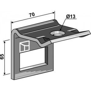 Крепление для стойки 45 х 12