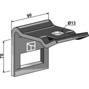 Крепление для стойки 65 x 10