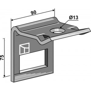 Крепление 60х12 для стойки культиватора