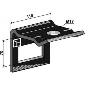 Крепление для стойки 80 x 10