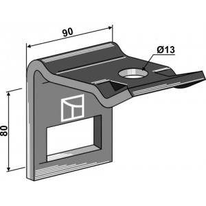 Крепление для стойки 65 x 10