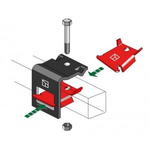 Крепление для стойки 70 х 12
