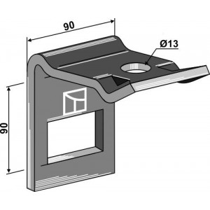 Крепление для стойки 65 x 10