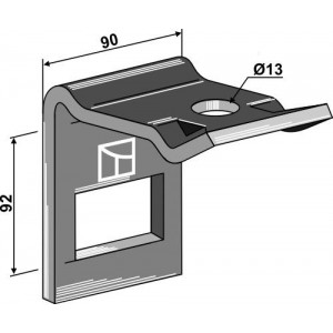 Крепление для стойки 65 x 12