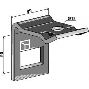 Крепление для стойки 60 х 12