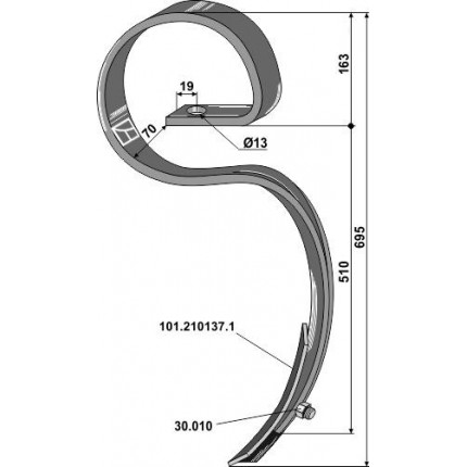 Большая пружинная стойка