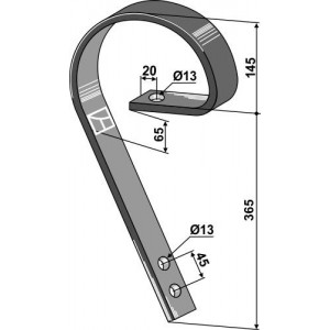 Стойка выравнивателя