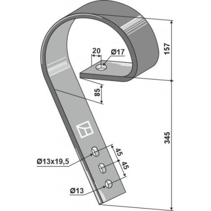 Стойка выравнивателя